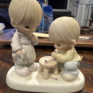 Precious Moments Cream and Tan Figurine